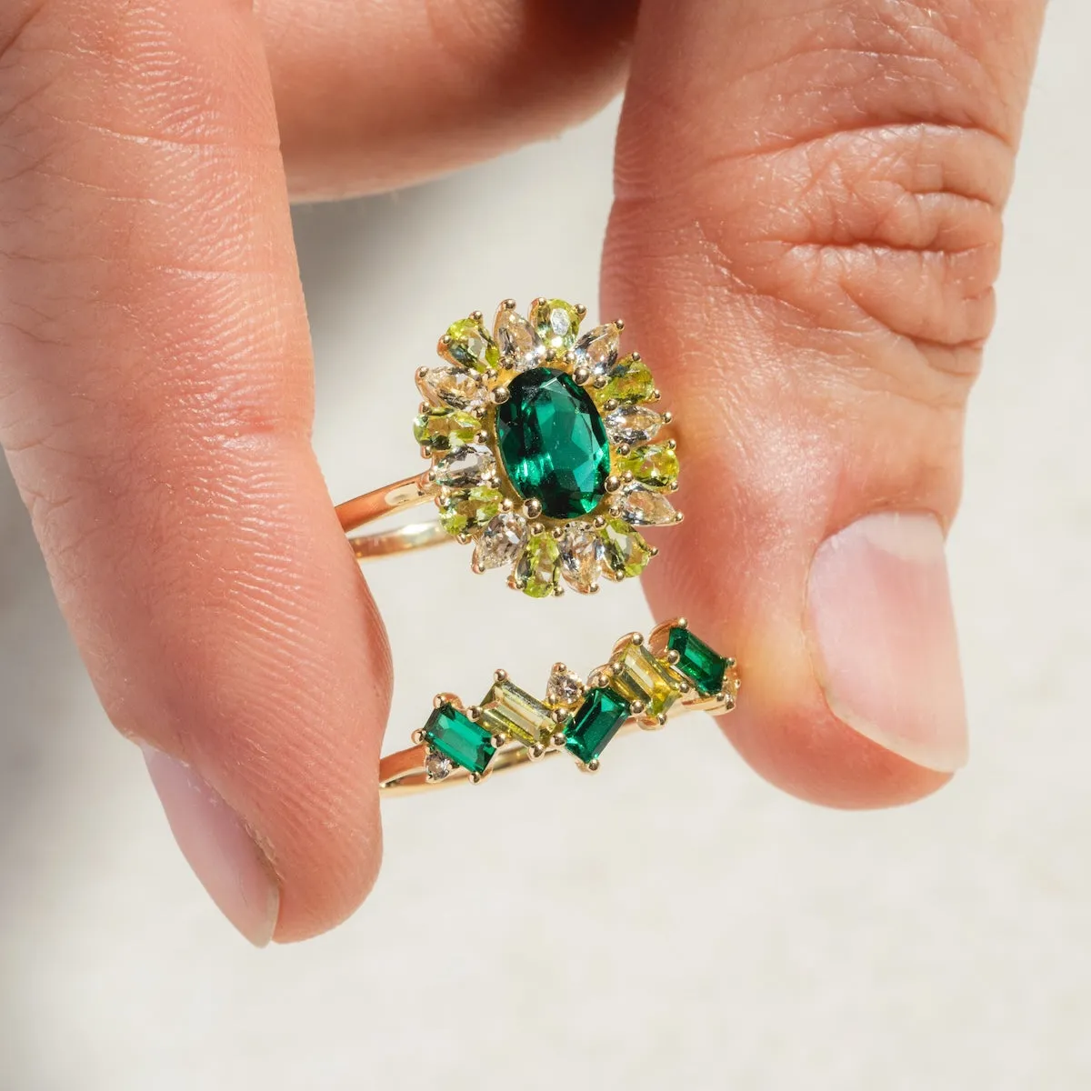 Solid Gold 2024 May Capsule Emerald Statement Ring