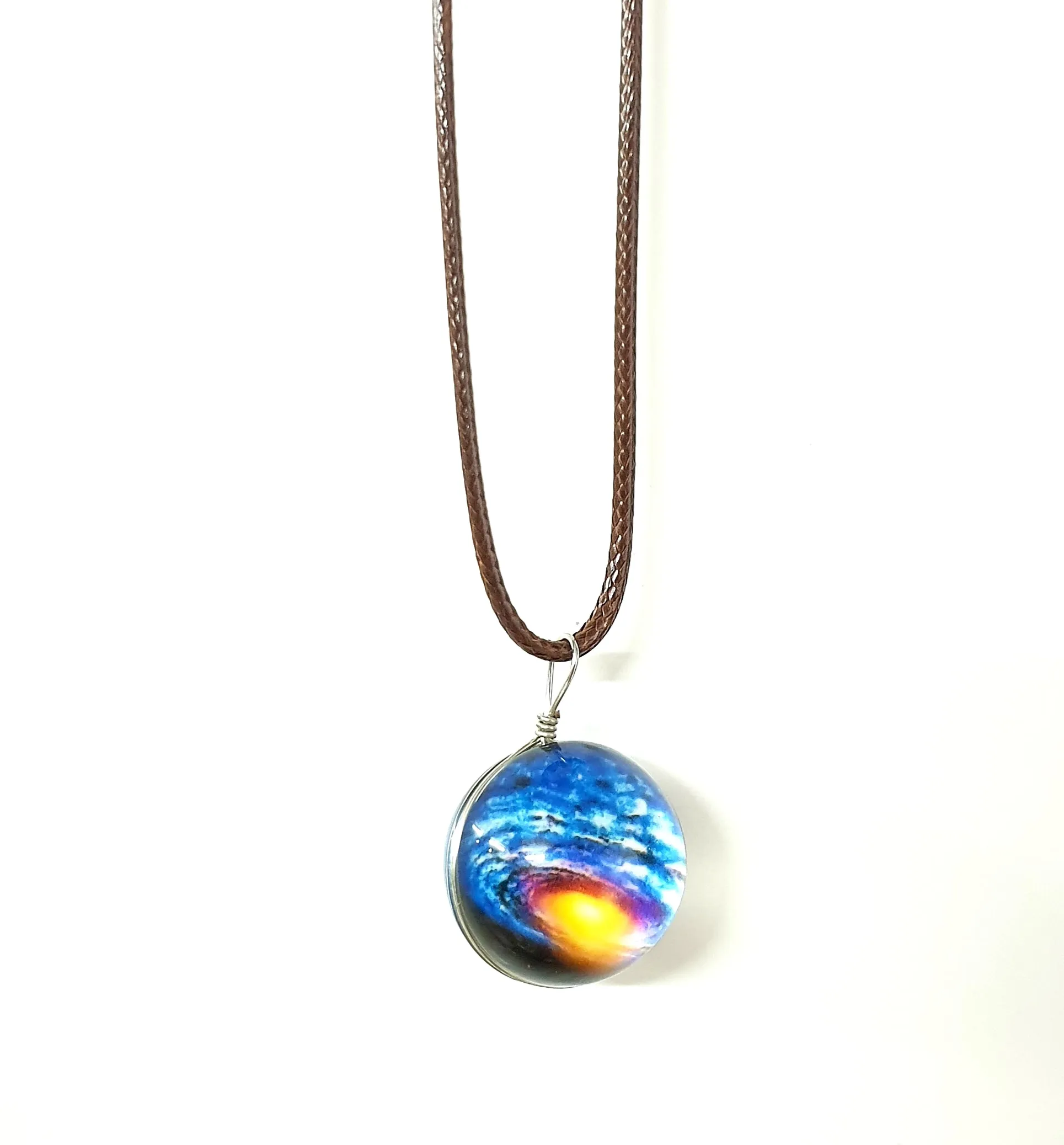 Space Glass Dome Pendant