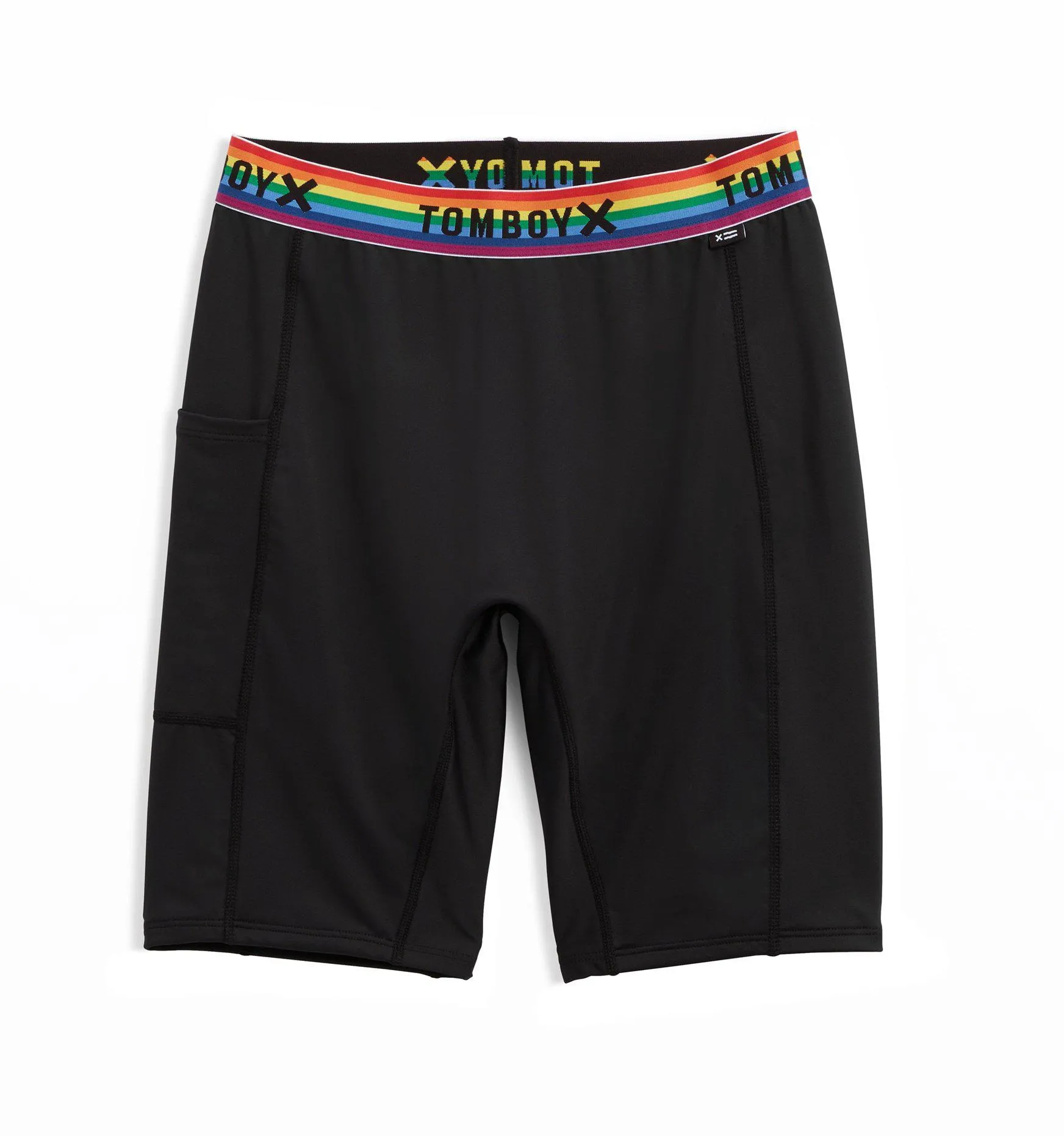 Swim 9" Shorts with Pocket - Black Rainbow