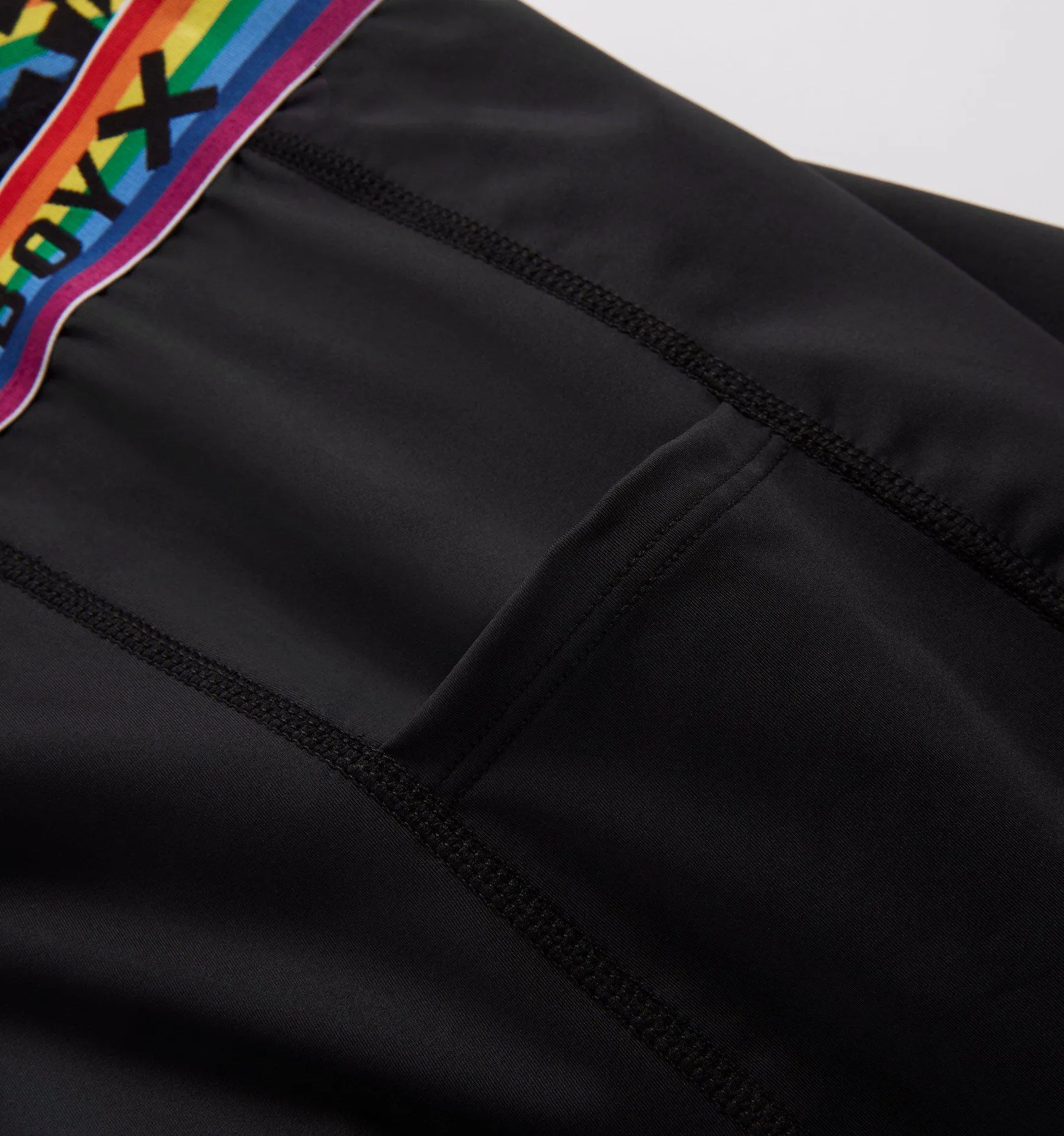 Swim 9" Shorts with Pocket - Black Rainbow