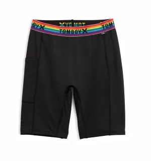 Swim 9" Shorts with Pocket - Black Rainbow