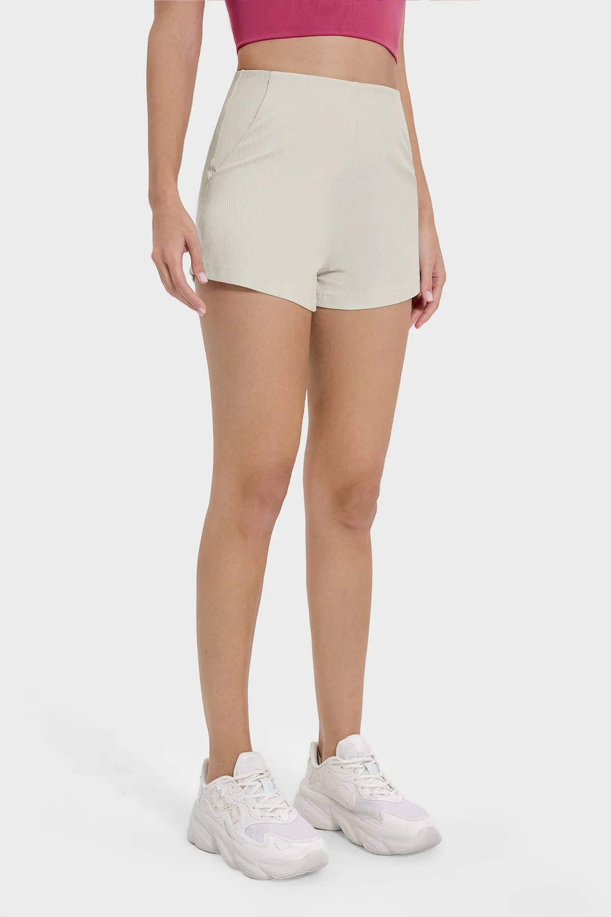 Twisted Three-Quarter Shorts