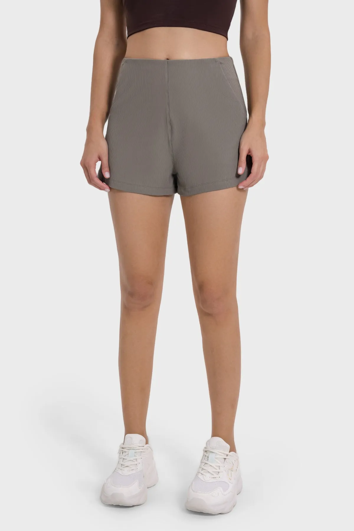 Twisted Three-Quarter Shorts