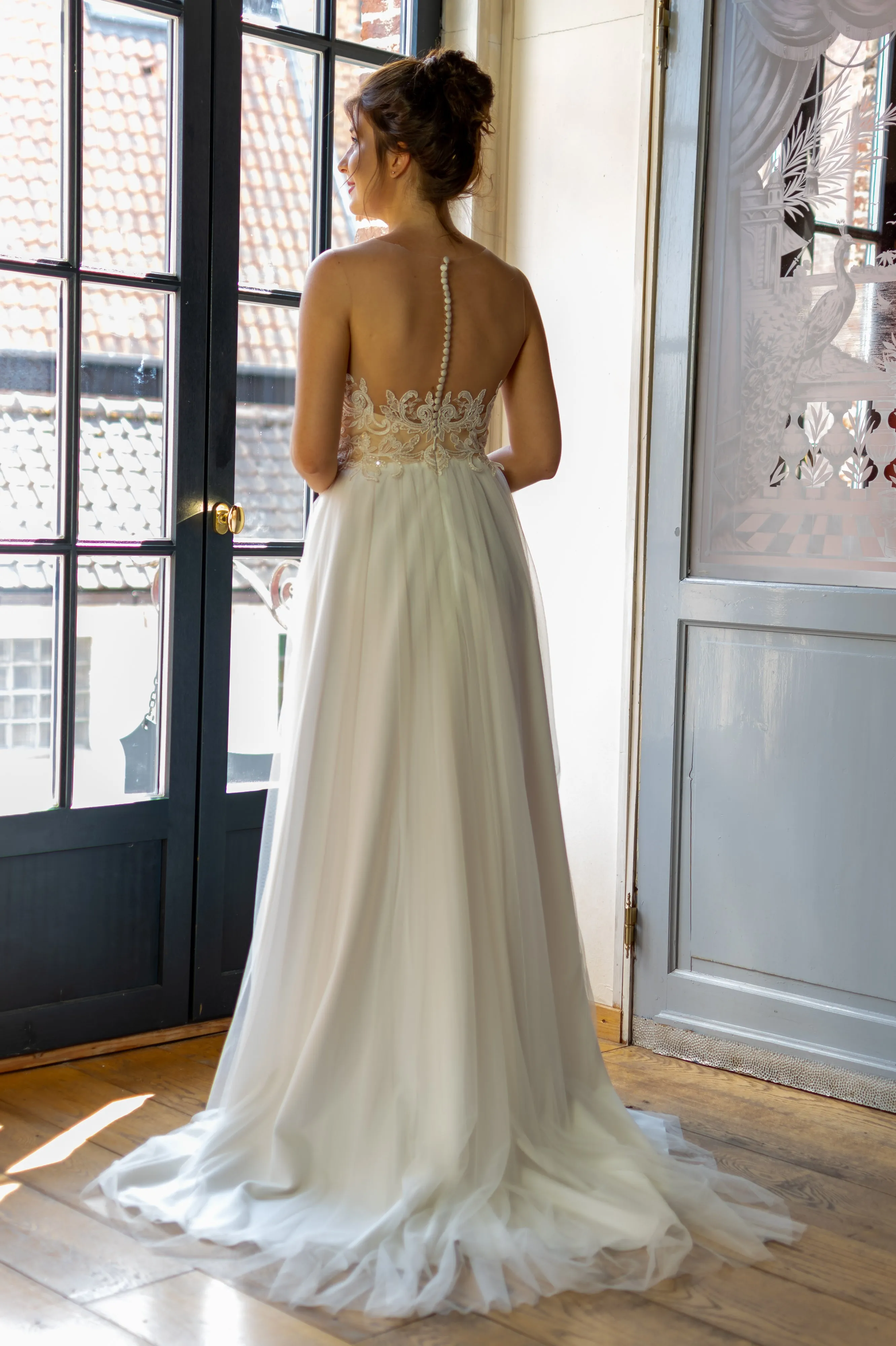 Walk Me Down The Aisle Dress - Ivory & Nude - (alleen online te koop, niet in de winkel)