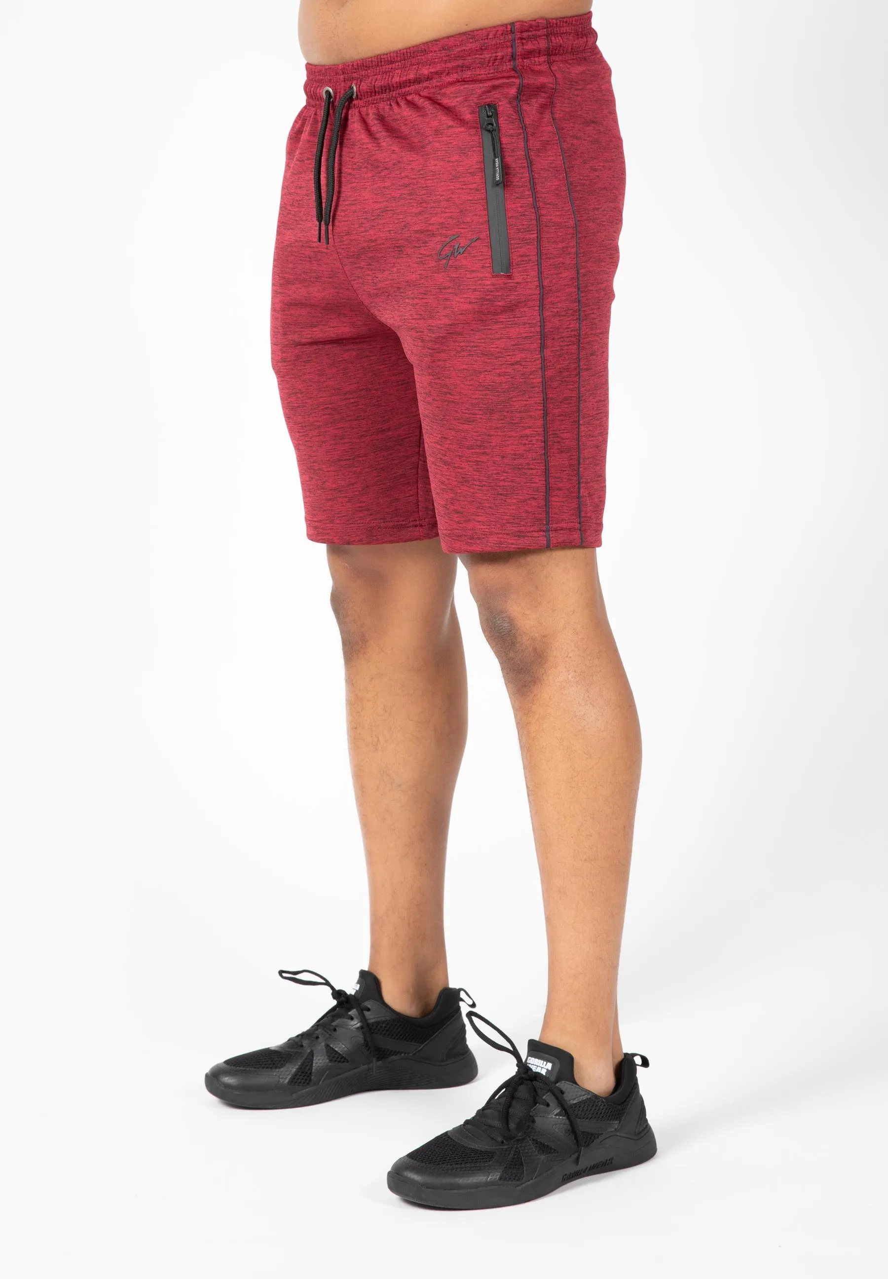 Wenden Track Shorts - Burgundy Red