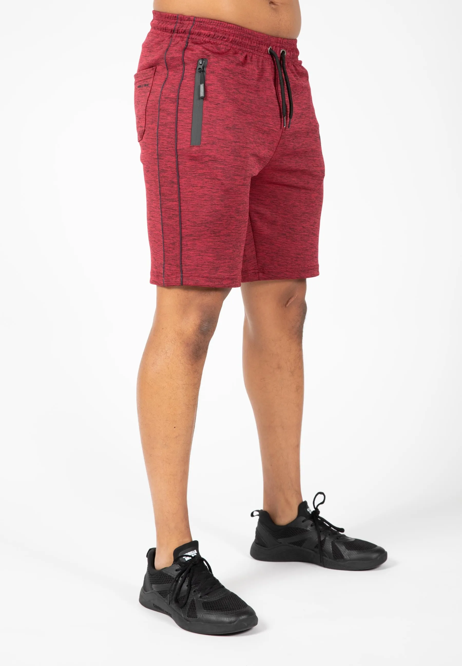 Wenden Track Shorts - Burgundy Red